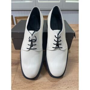 Robert Clergerie Men's Gian Oxford Dress Shoes Gris Leather Size 7 US 40 EU NIB